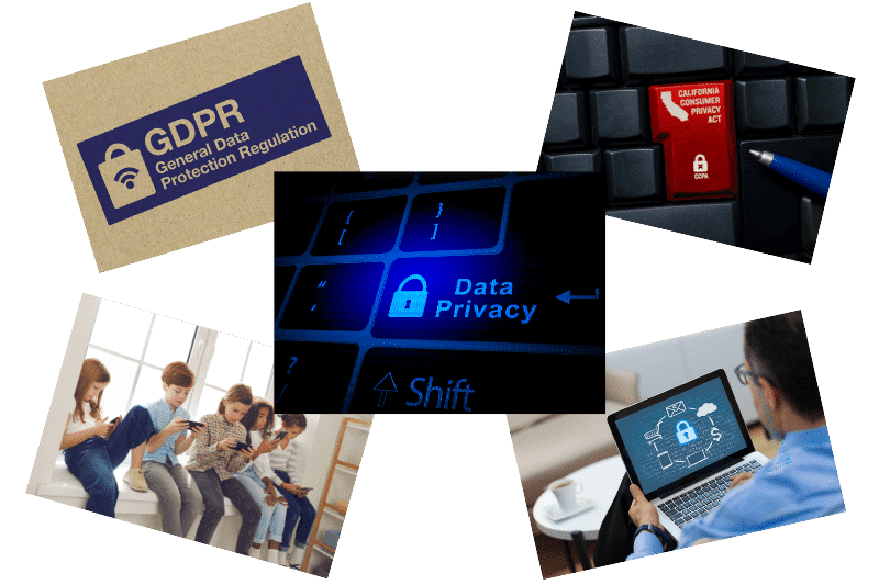 Data privacy regulations for social media - GDPR, CCPA, COPPA, and ECPA.